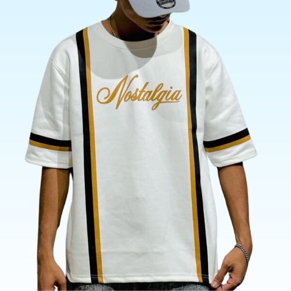 Nostalgia Printed Drop Shoulder boys t shirts | Bazarhino
