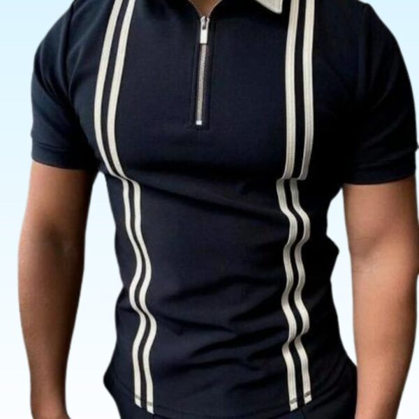 Best Color Zip Style polo t shirts for Mens | Bazarhino