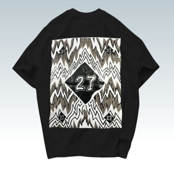 27 Printed Drop Shoulder T Shirt - Image 2