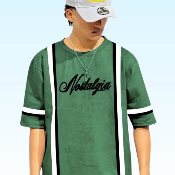 Nostalgia Printed Drop Shoulder boys t shirts | Bazarhino