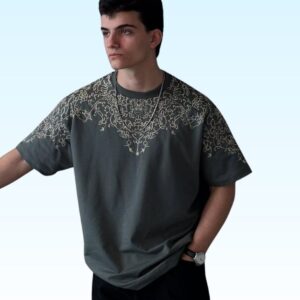 Neck Shoulder Printed Drop Shoulder branded t shirts