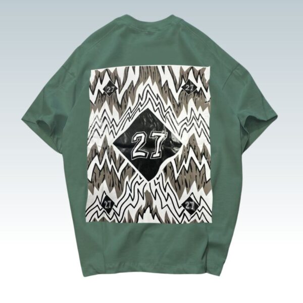 27 Printed Drop Shoulder T Shirt - Image 6