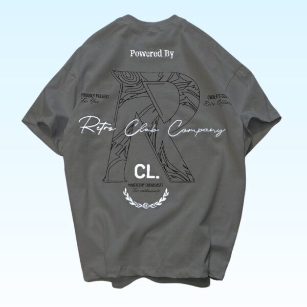 Front Back R Printed Drop Shoulder T-shirts - Image 4