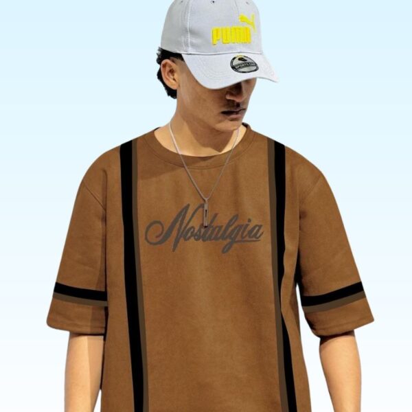 Nostalgia Printed Drop Shoulder boys t shirts | Bazarhino