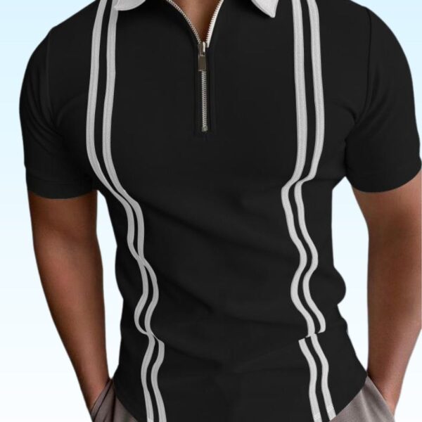 Best Color Zip Style polo t shirts for Mens | Bazarhino