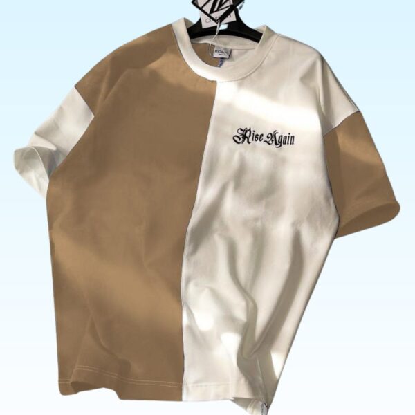 Half Panel Printed Drop Shoulder t shirts store Bazarhino
