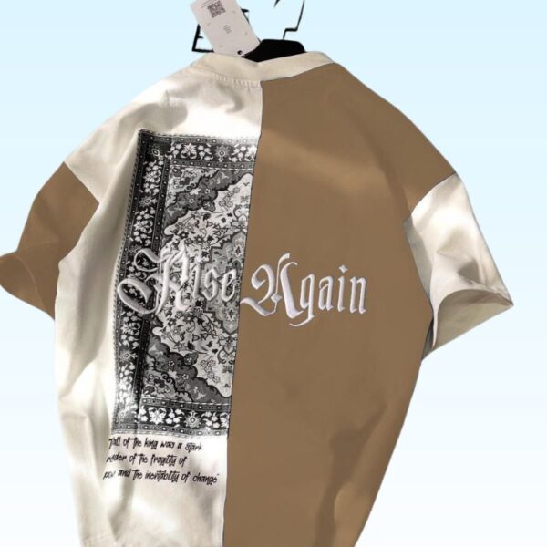Half Panel Printed Drop Shoulder t shirts store Bazarhino