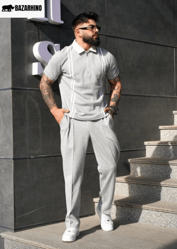 Stripe Zip Style Tracksuit - Image 2