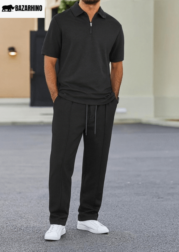 Zip Style Trouser Stripe  Tracksuit - Image 2