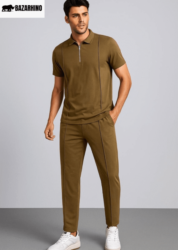 Stripe Zip Style  Track suit - Image 3